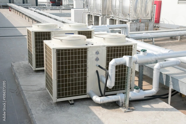 Obraz Central air conditioning system
heat pump