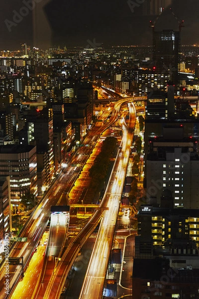 Fototapeta 都会の夜景