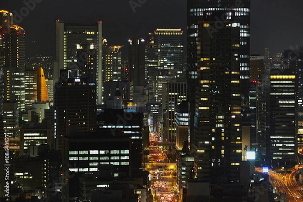 Fototapeta 都会の夜景