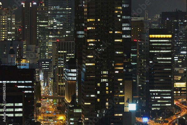 Fototapeta 都会の夜景