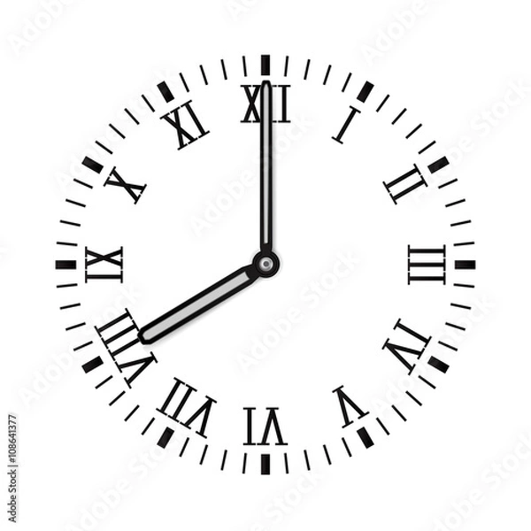 Obraz Clock dial with roman numerals