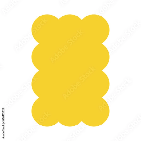 Obraz yellow cloud geometric shape
