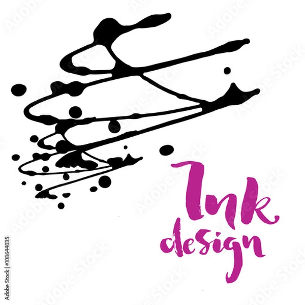 Obraz Vector ink stains design