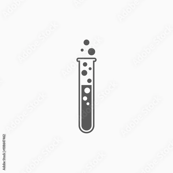 Obraz test tube icon