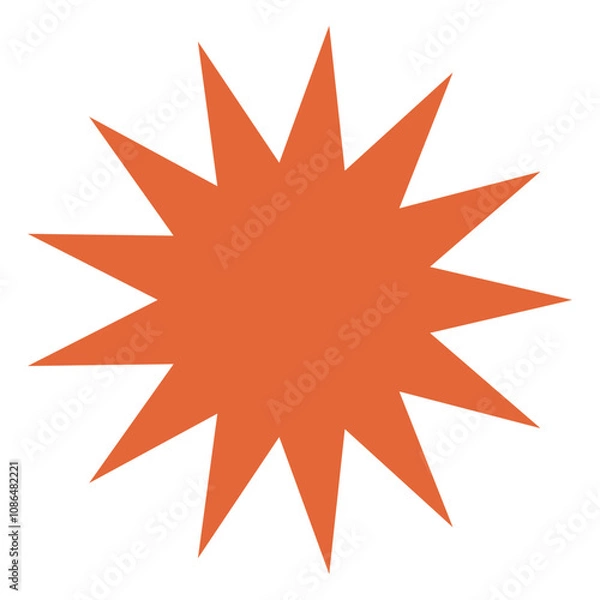 Obraz comic explosion geometric shape