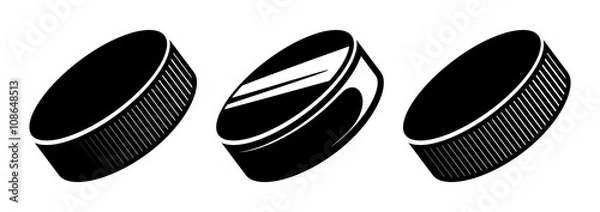 Obraz Krążki hokejowe