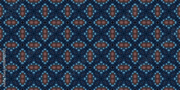 Fototapeta Seamless abstract pattern. The texture is abstract. Abstract endless symmetrical background