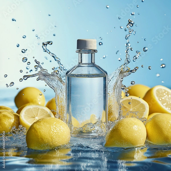 Obraz lemon in water