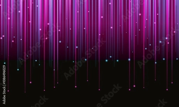 Fototapeta カッコイイサイバーパンクなバーチャル世界の壁紙背景★サムネイルやバナー