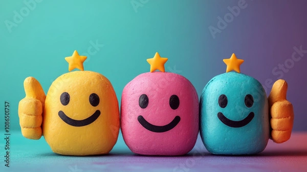 Fototapeta Positive Feedback Gesture for Customer Satisfaction