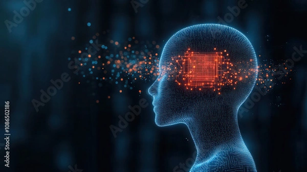 Obraz Futuristic Artificial Intelligence Concept