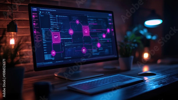 Fototapeta Step-by-Step Process and Workflow Automation with FL