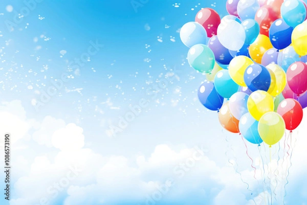Fototapeta 風船と青空