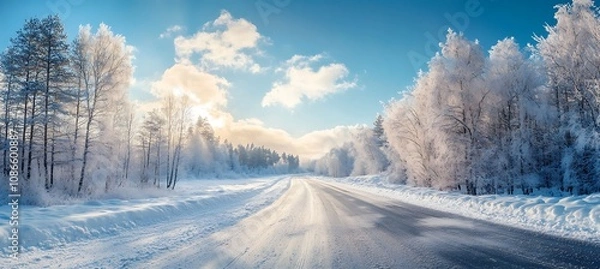 Obraz Beautiful winter landscape 