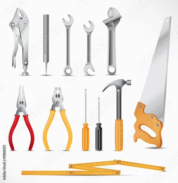 Fototapeta tools set - vector