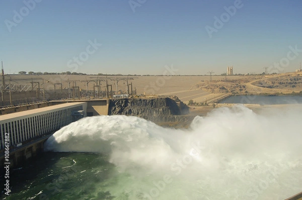 Obraz Aswan High Dam - Aswan - Egipt