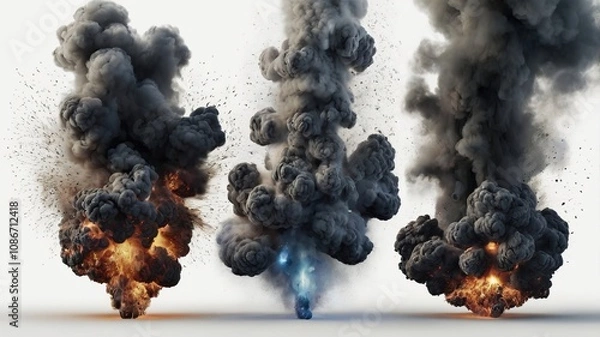 Obraz Rising Smoke Explosion