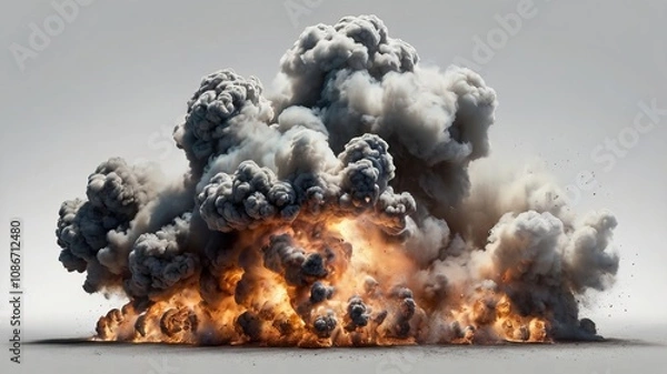 Obraz Rising Smoke Explosion