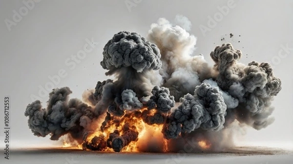 Obraz Rising Smoke Explosion