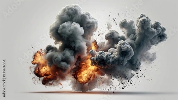 Obraz Rising Smoke Explosion