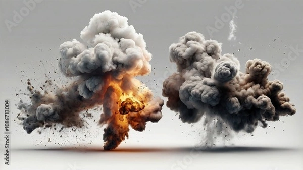 Obraz Rising Smoke Explosion