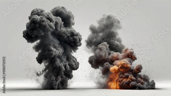 Obraz Rising Smoke Explosion