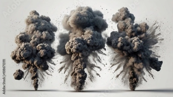 Obraz Rising Smoke Explosion