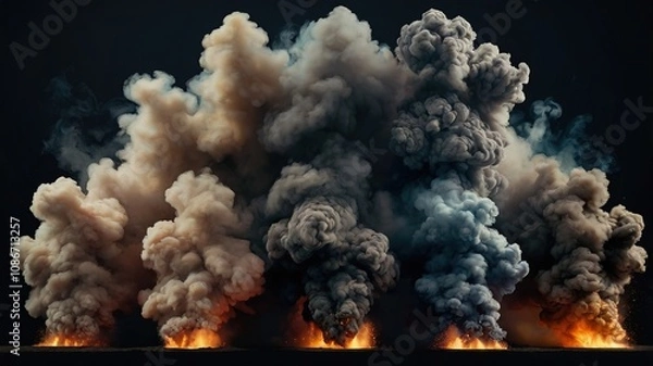 Obraz Rising Smoke Explosion