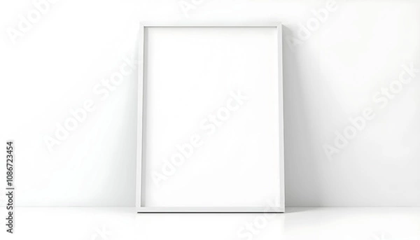 Fototapeta white pic frame