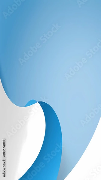 Fototapeta Abstract Swirling Pattern with Blue and White Colors