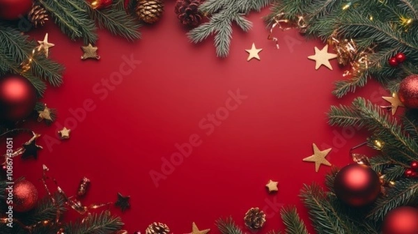 Fototapeta new year background concept with copy space