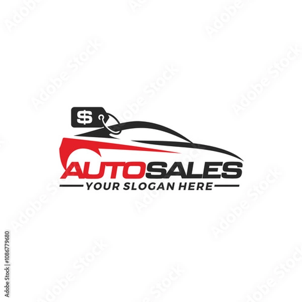 Obraz Car sales logo template vector illustration