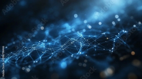 Obraz Futuristic Network Connections