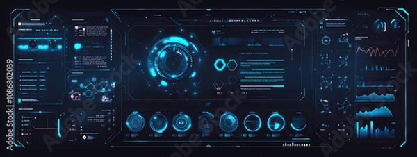 Obraz Virtual Control Dashboard