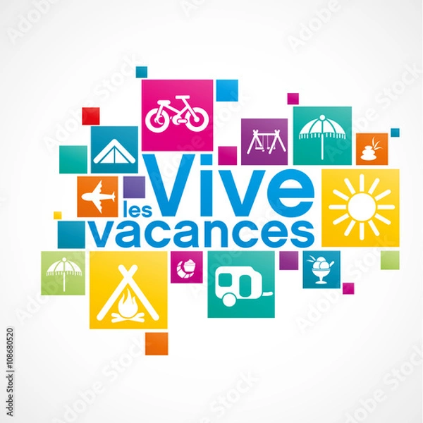 Obraz affiche vacances