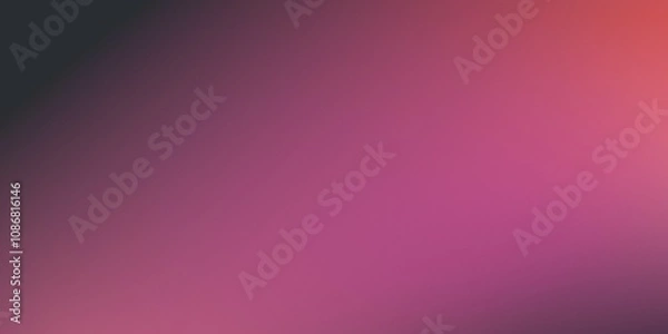 Fototapeta Grainy noise texture background, abstract vibrant glowing color gradient shape with backdrop, dark and light banner poster header cover wallpaper design. Neon paper metallic bright pattern