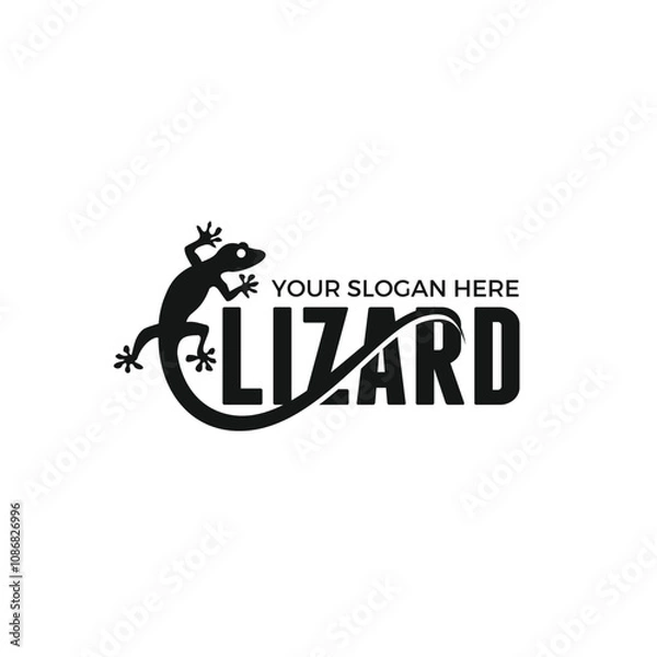 Obraz Lizard logo template vector illustration