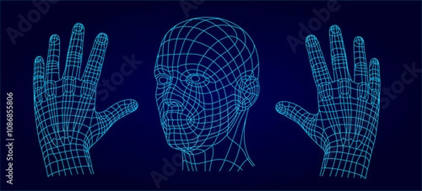 Obraz HUD HUMAN FACE