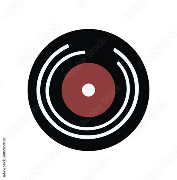 Obraz LP VINYL RECORD symbol illustration 