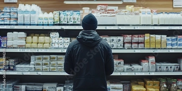 Fototapeta Shopping in the Dairy Aisle