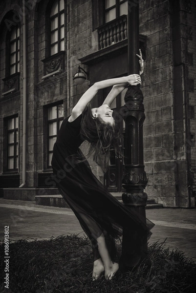 Fototapeta expressive contemporary dancer