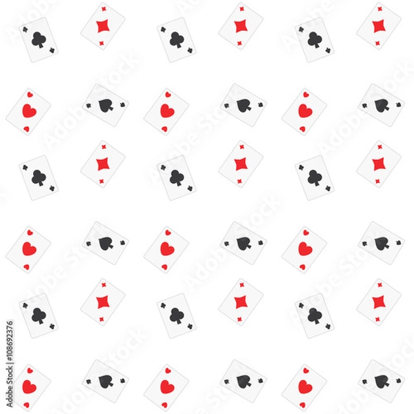 Fototapeta Seamless Playing Cards
