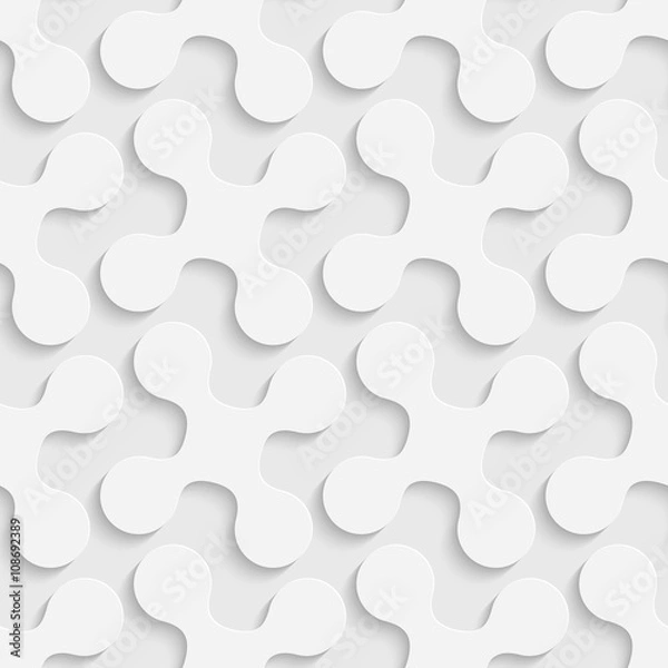 Obraz Seamless Curved Shape Pattern