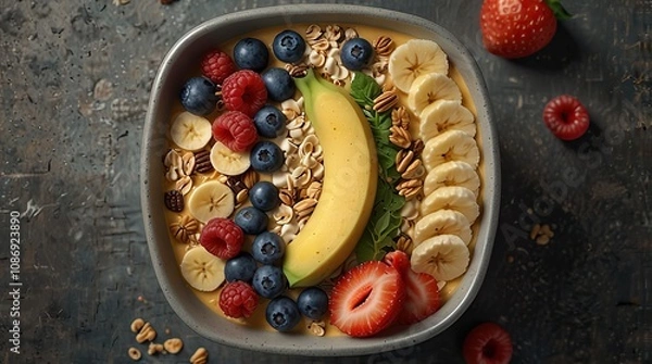 Obraz Smoothie bowl with banana