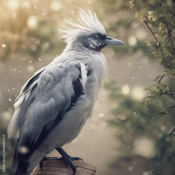 Obraz heron perched on branch