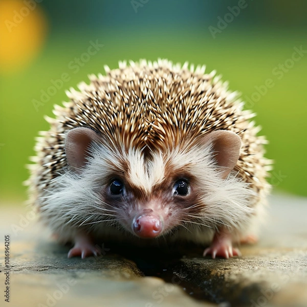 Obraz cute hedgehog in the grass