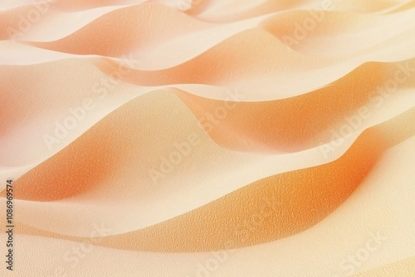 Fototapeta Serene Waves of Sand: A Gentle Dance of Light and Texture