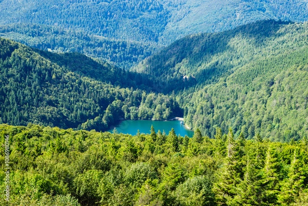 Fototapeta Ballon Lake in Alsace
