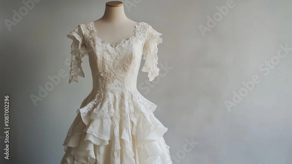Fototapeta ヴィンテージ風ウェディングドレス