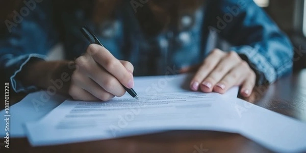 Obraz A person rejecting participation in a clinical trial